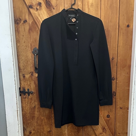 Designer Callaghan Quiet Luxury Elegant Black Long Sleeve Dress - Picture 4 of 4